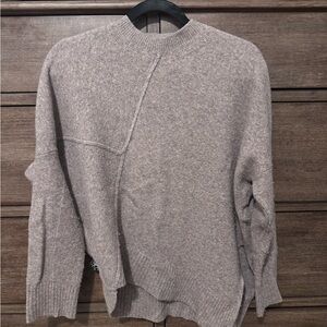 All Saints Women’s Taupe Crewneck Sweater